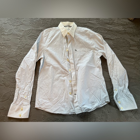 Lot of 10 Abercrombie & Fitch button down long sleeved shirts - Picture 9 of 11